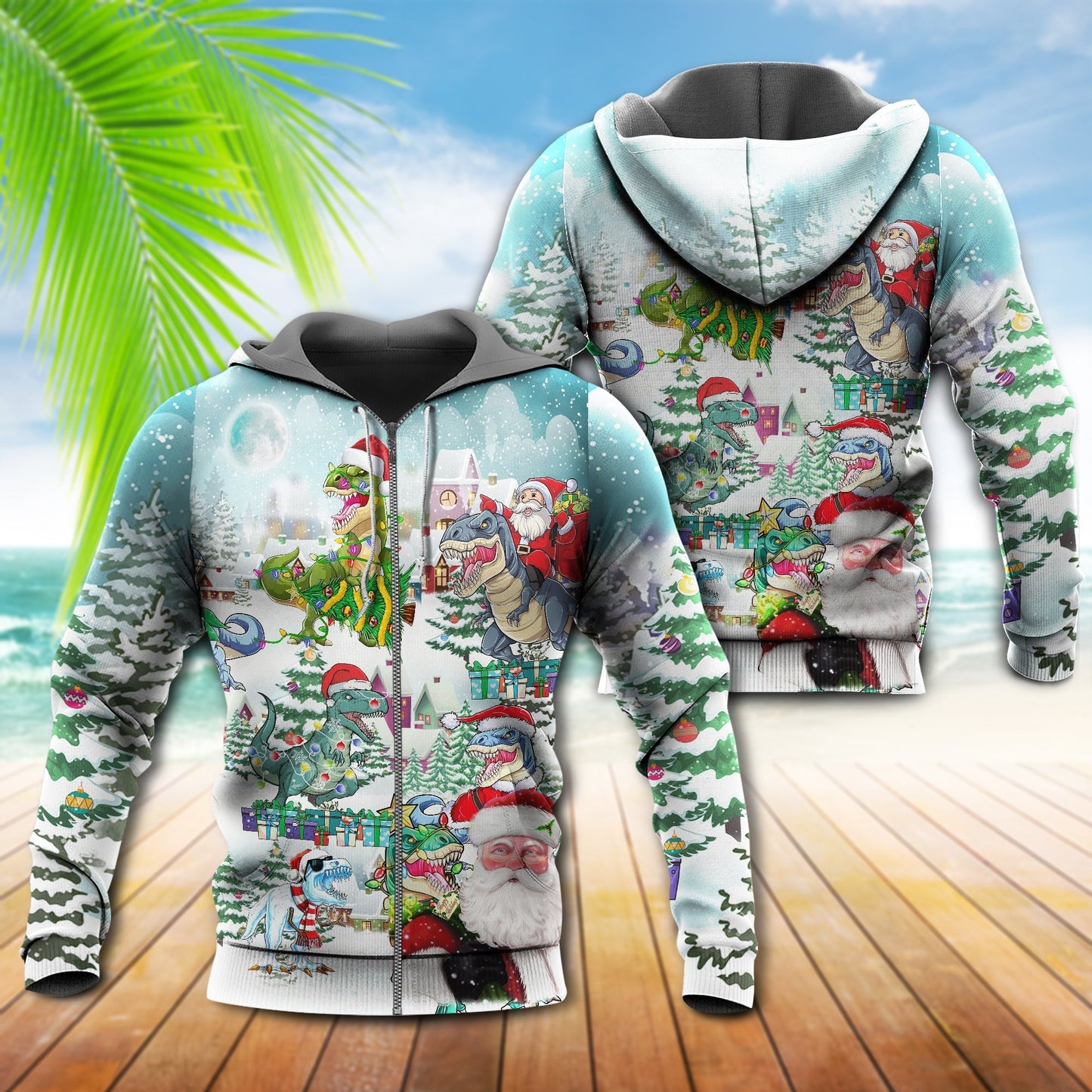 Dinosaur Christmas Roarsome Hoodie For Seasonal Parties Casual Wear And Thoughtful Holiday Gifts