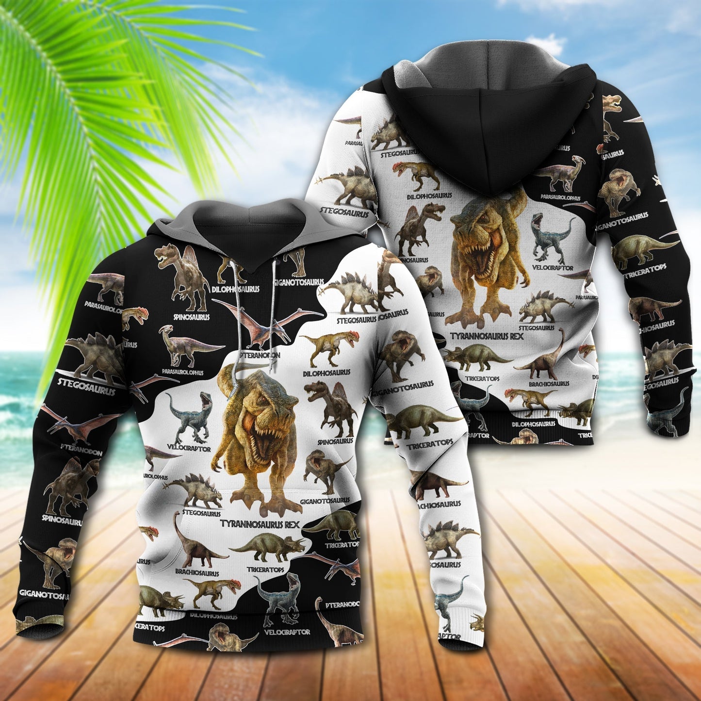 Happy Dinosaur Love World Hoodie For Mythical Adventures Weekend Outings And Thoughtful Gifting