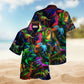 Skull Wolf Sheep Hawaiian Shirt Button Front Artwork For Tropical Vacations