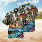 Gardening Plant Garden Birds Hawaiian Shirt Artwork View For Outdoor Gatherings