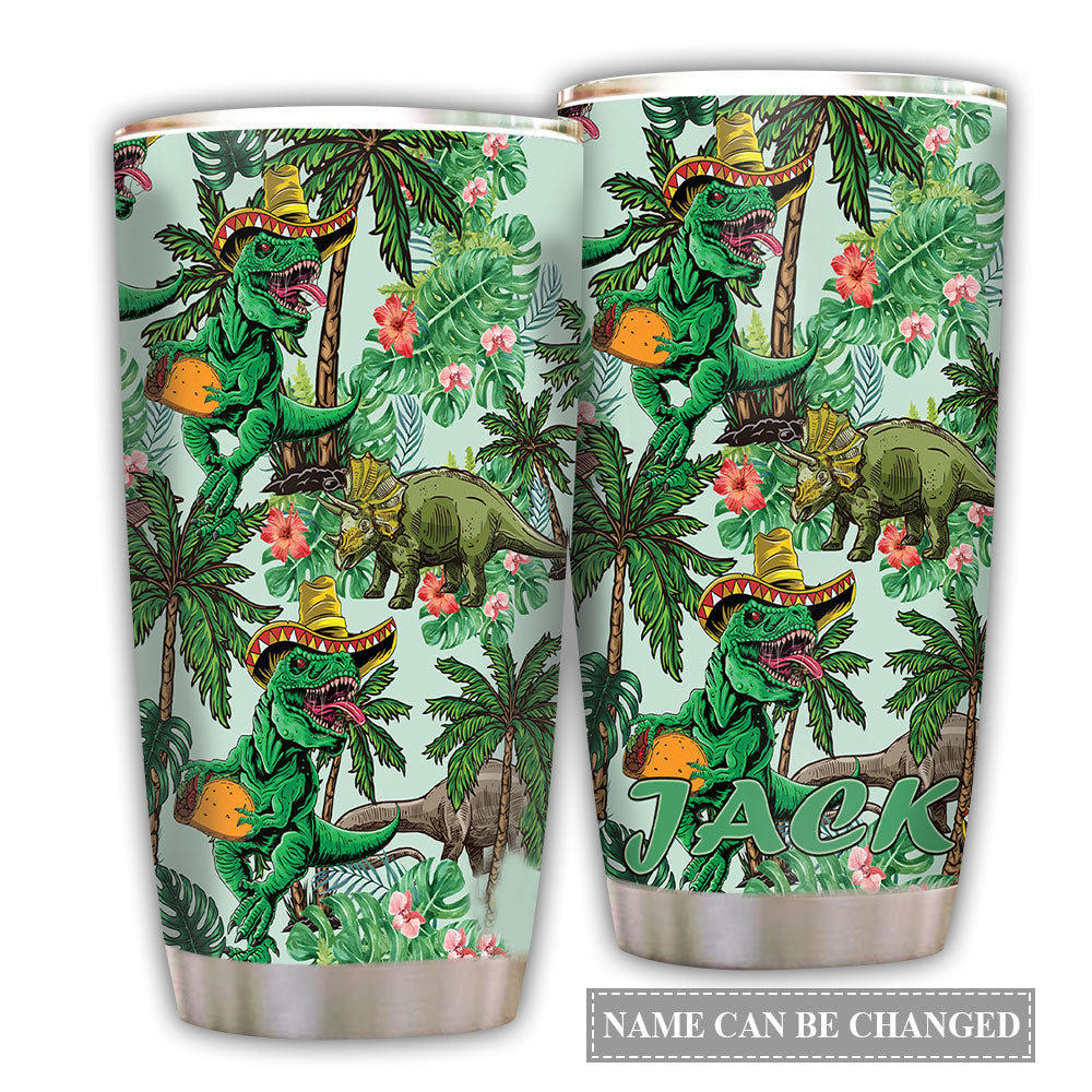 Dinosaurs Funny Personalized 20 Oz Tumbler For Coffee Travel And Daily Drinks