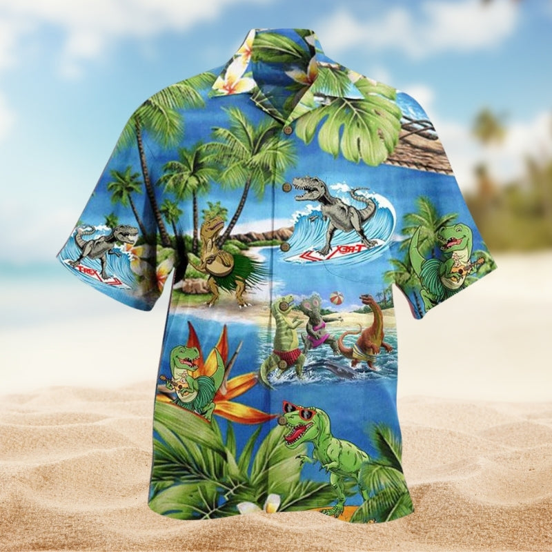Gothic Dark Skull Hawaiian Shirt Design View For Coastal Travel