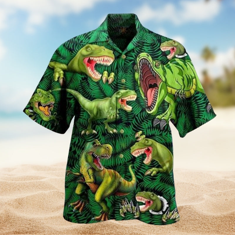 Dinosaurs Style Hawaiian Shirt For Resort Escape And Thoughtful Gifting