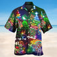 Dinosaurs Christmas Hawaiian Shirt For Coastal Travel, Casual Events, And Comfortable Summer Wear
