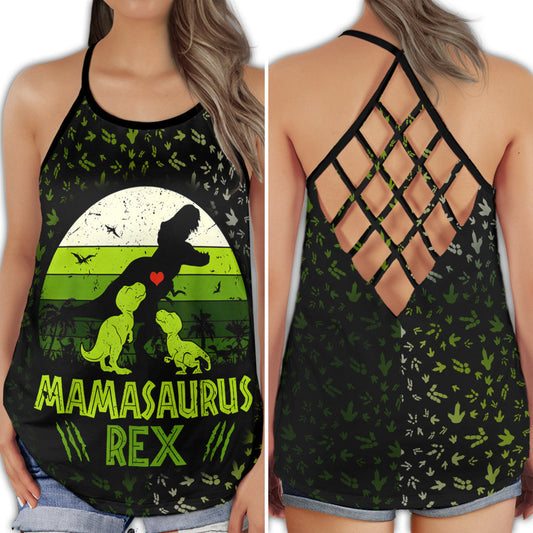 Dinosaur Peace Life Pink Theme Hollow Tank Top For Yoga Workouts And Festival Wear