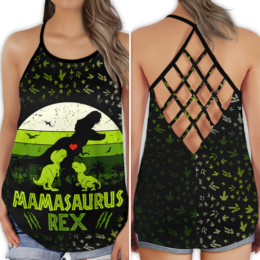 Dinosaur Peace Life Mom And Baby Hollow Tank Top For Yoga Workouts And Festival Wear