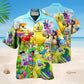 Dinosaurs Rex Eggs Hunting Hawaiian Shirt For Island Vacations, Resort Wear, And Relaxed Seasonal Style