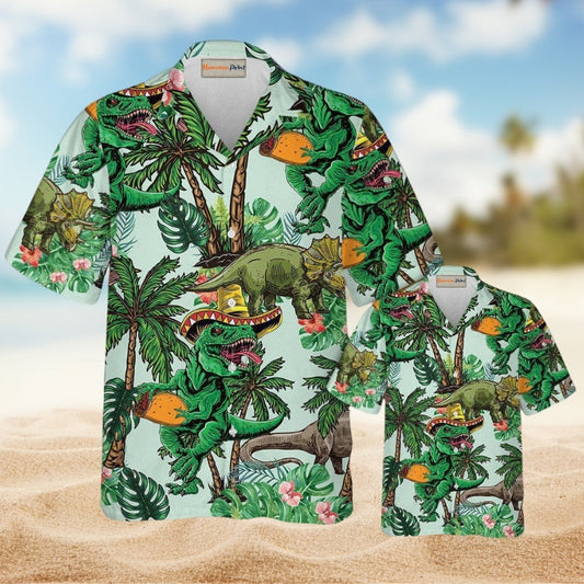 Dinosaurs World Summer Hawaiian Shirt For Coastal Travel Summer Holidays And Thoughtful Casual Gifts