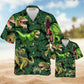 Dinosaurs World Summer Hawaiian Shirt For Beach Holidays Wildlife Lovers And Distinctive Summer Style