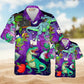 Dinosaurs World Summer Hawaiian Shirt For Resort Vacations Animal Fans And Casual Warm Weather Style