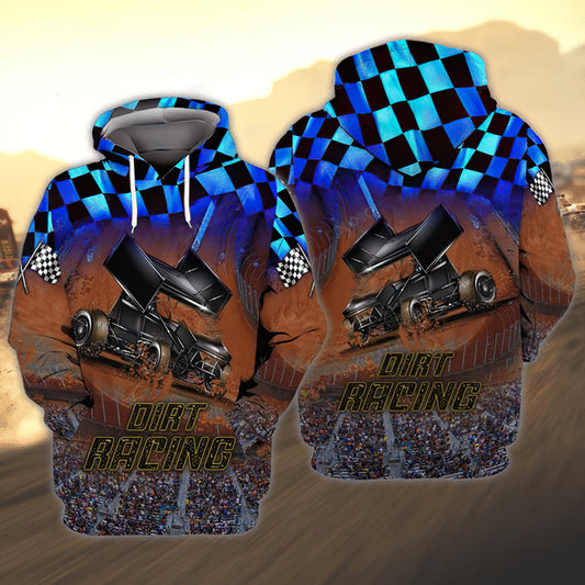 Vintage Dirt Racing Hoodie For Comfortable Daily Outfits Holidays And Casual Wear