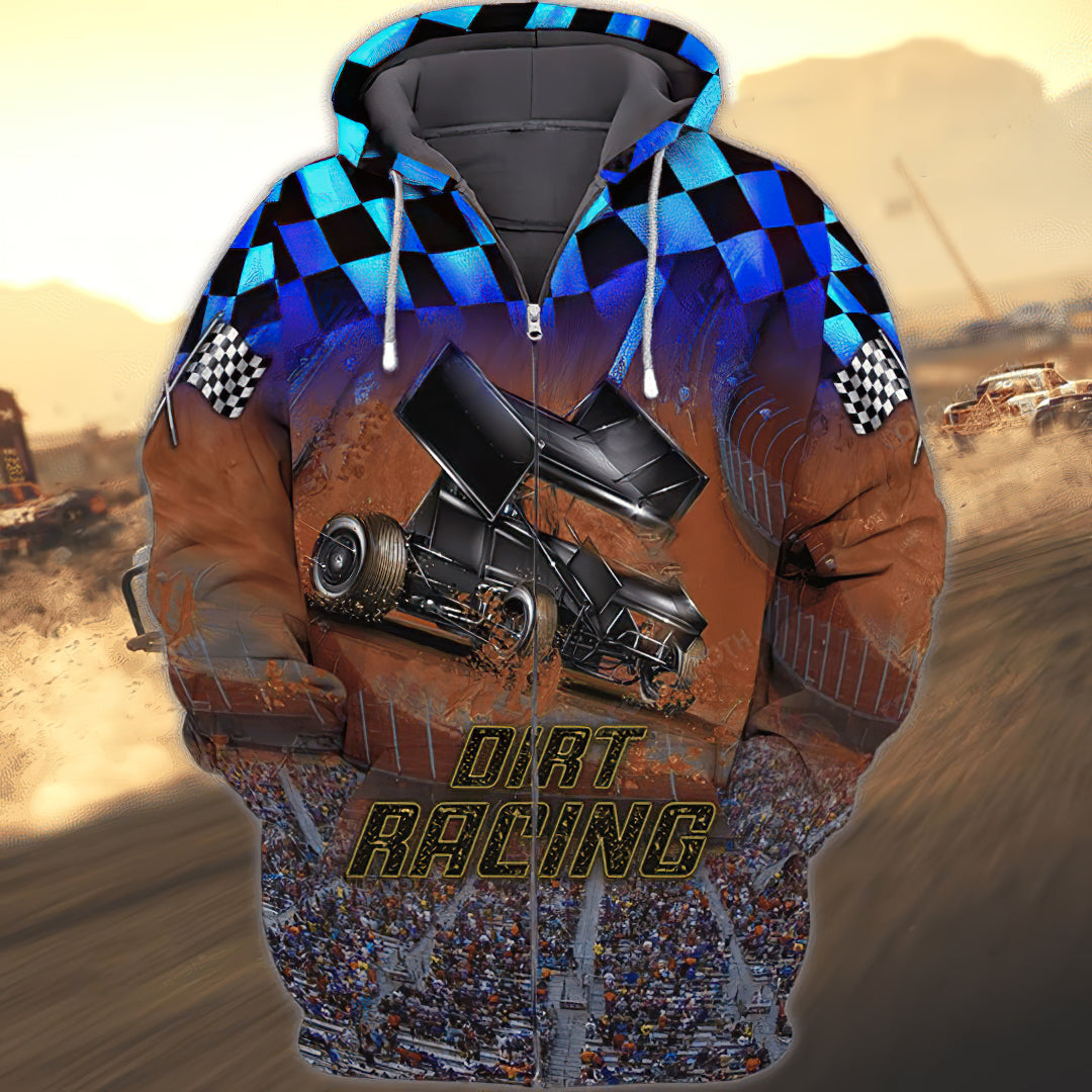 Vintage Dirt Racing Hoodie For Comfortable Daily Outfits Holidays And Casual Wear