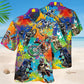 Colorful Dirt Bike Hawaiian Shirt For Island Vacations, Resort Wear, And Relaxed Seasonal Style