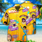 Disco Music Party Hawaiian Shirt For Festival Travel, Beach Gatherings, And Relaxed Summer Style