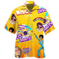 Disco Music Party Hawaiian Shirt For Festival Travel, Beach Gatherings, And Relaxed Summer Style