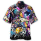 Retro Disco Party Hawaiian Shirt For Summer Vacation, Beach Travel, And Casual Wear