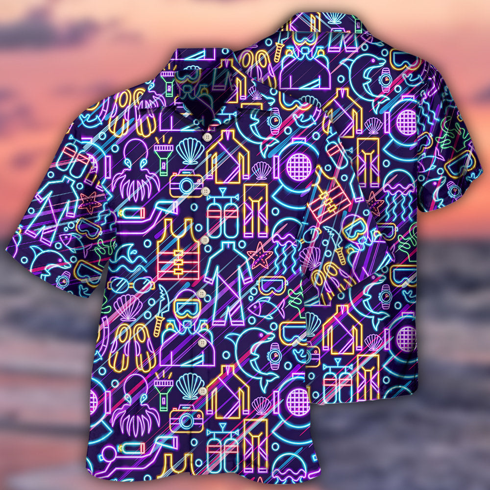 Scuba Diving Adventure Hawaiian Shirt For Beach Days, Weekend Events, And Thoughtful Gift Giving