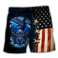 Independence Day Diving Beach Shorts For Tropical Holidays And Bright Seasonal Outfits