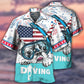 Diving Independence Day American Hawaiian Shirt Design Detail For Sunny Adventures And Casual Wear