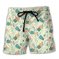 Botanical Fantasy Roleplaying Dice Beach Shorts For Summer Vacations And Everyday Comfort