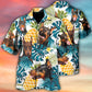 Tropical Doberman Hawaiian Shirt For Tropical Holidays, Resort Trips, And Relaxed Coastal Style