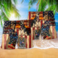 German Shepherd America Protection Beach Shorts Pattern Detail For Outdoor Activities And Memorable Gift Ideas