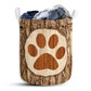 Dog Bark Wood Laundry Basket For Bathroom Bedroom Storage