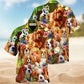 Dog Therapy Fur Hawaiian Shirt For Coastal Travel, Casual Events, And Comfortable Summer Wear