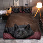 Schipperke Dog Black Sleeping Cute Bedding Cover For Pet Lover Bedroom Decor
