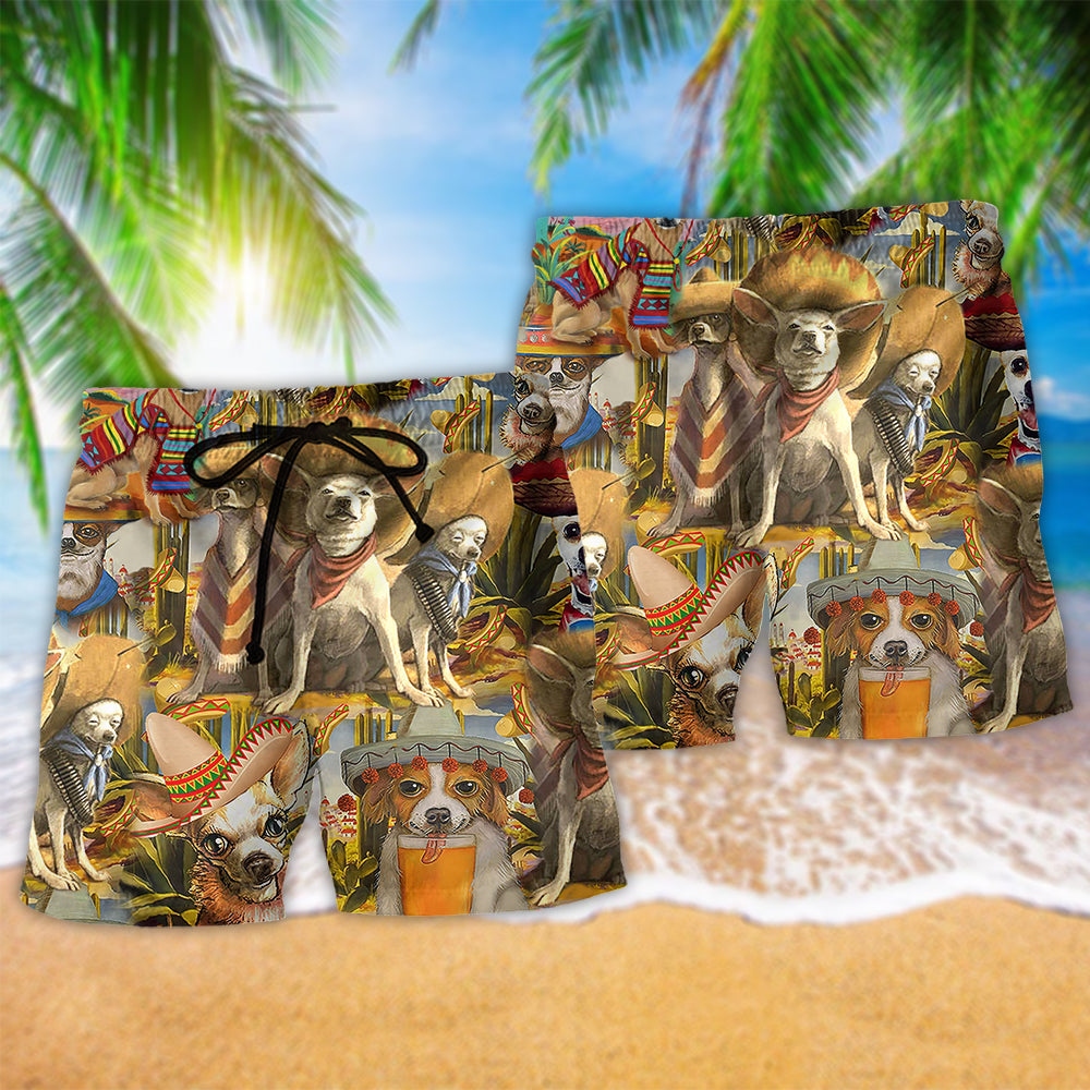Dog Chihuahua Is My Best Friend Classic Hawaiian Beach Shorts For Wildlife Inspired Summer Style