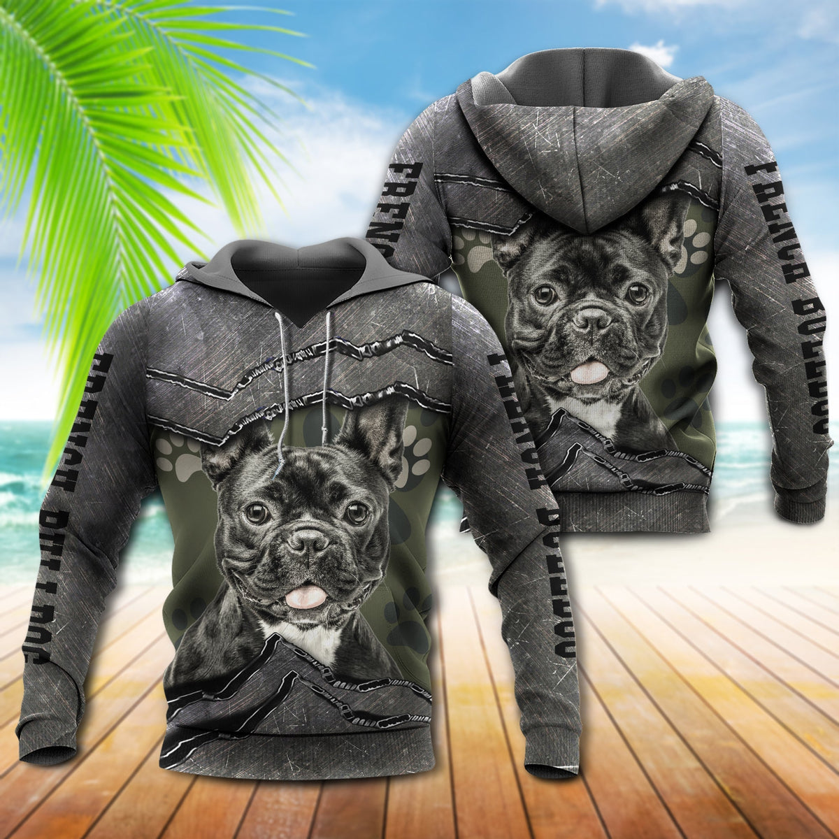 French Bulldog Friend Hoodie For Casual Streetwear Travel And Everyday Comfort
