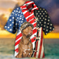 Dog Independence Day Hawaiian Shirt For Vacation Days And Relaxed Coastal Outings