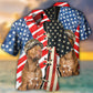 Dog Independence Day Hawaiian Shirt Pattern Detail For Summer Holidays And Outdoor Fun