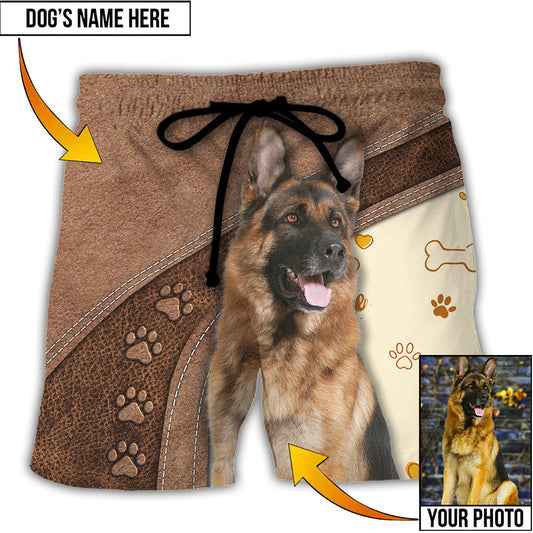 Dog Best Friend Personalized Photo Beach Shorts For Warm Weather Travel And Everyday Comfort