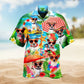 Halloween Dog Hawaiian Shirt Summer Design Detail For Tropical Vacations