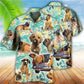 Floral Dog Hawaiian Shirt For Summer Vacation And Beach Travel