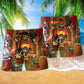 Dog Love Home Love Christmas Hawaiian Print Beach Shorts For Seasonal Summer Travel
