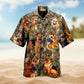 Coastal Hiking Activity Hawaiian Shirt Detailed Pattern View For Coastal Travel