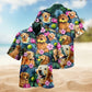 Dog Hug Golden Hawaiian Shirt For Tropical Holidays, Outdoor Gatherings, And Everyday Comfort