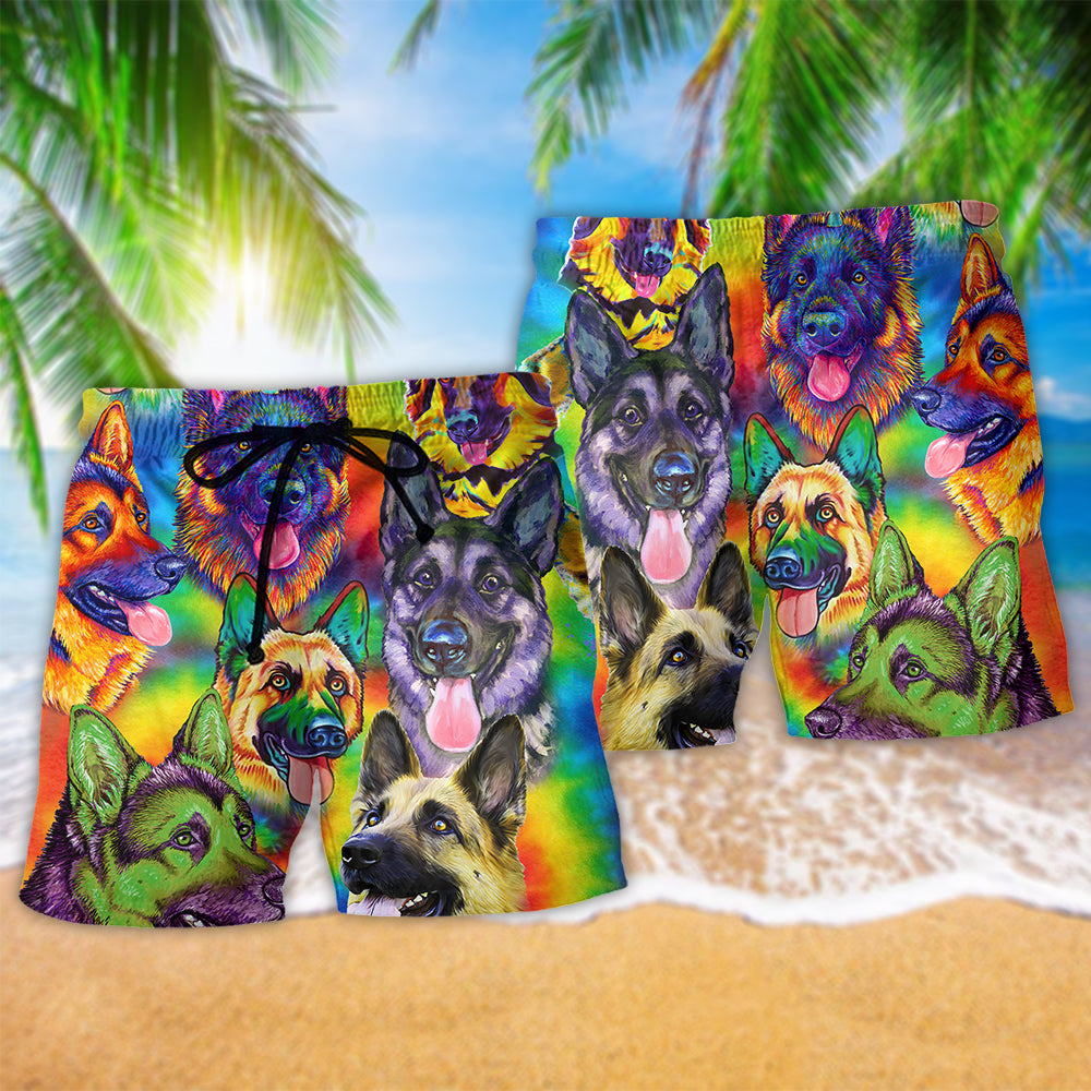 Dog Loves Fesh Summer Hawaiian Print Beach Shorts For Coastal Summer Adventures