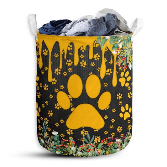 Dog Mom Flower Laundry Basket For Bathroom Bedroom Storage