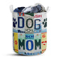 Dog Mom Live Love License Plate Laundry Basket For Bathroom Bedroom Storage