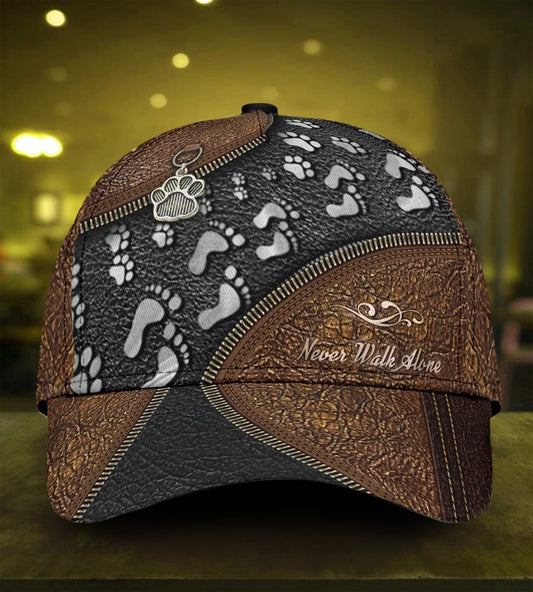 Dog Never Walk Alone Classic Cap For Comfortable Casual Wear Holidays And Outdoor Trips