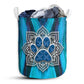 Dog Paw And Mandala Laundry Basket For Bathroom Bedroom Storage