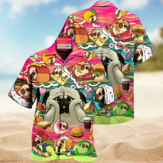 Dog Become Food Hawaiian Shirt For Nature Fans, Resort Trips, And Comfortable Warm Weather Wear