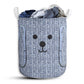 Dog Wicker Cute Style Laundry Basket For Bathroom Bedroom Storage