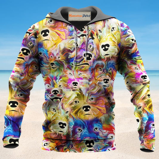 Dog Memory Painting Hoodie For Animal Artwork Fans Seasonal Events And Gift Giving