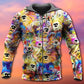 Dog Memory Painting Hoodie For Animal Artwork Fans Seasonal Events And Gift Giving
