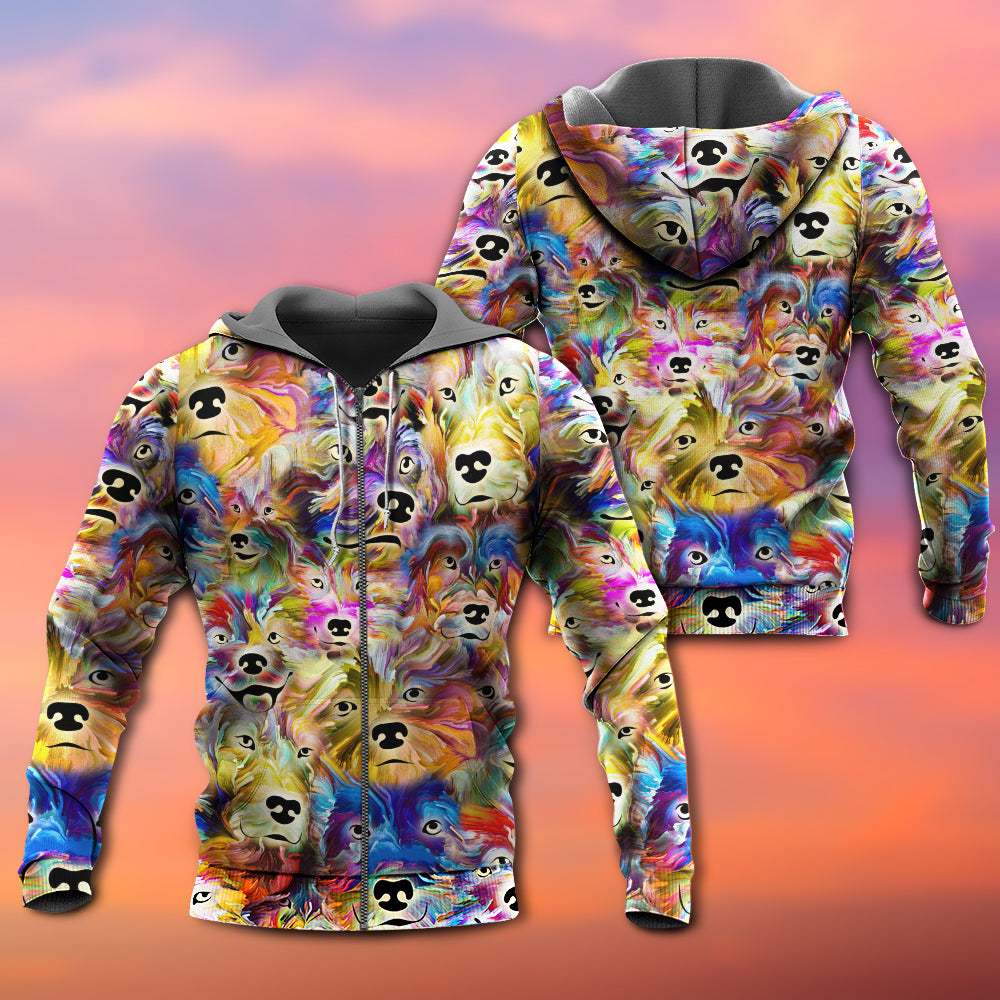 Dog Memory Painting Hoodie For Animal Artwork Fans Seasonal Events And Gift Giving