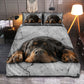Rottweiler Dog Baby Happiness Bedding Cover For Pet Lover Bedroom Decor